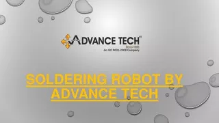soldering robot by advance tech