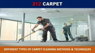 different types of carpet cleaning methods