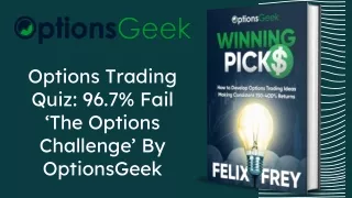 Options Trading Quiz 96.7% Fail ‘The Options Challenge’ By OptionsGeek