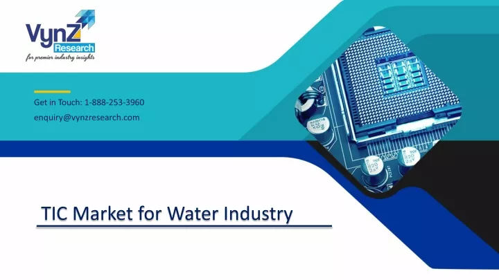 tic market for water industry