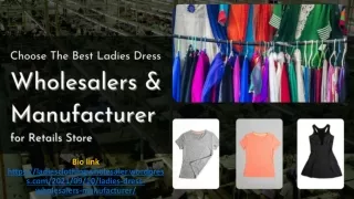 Choose the Best Ladies Dress Wholesalers and Manufacturer for Retails Store