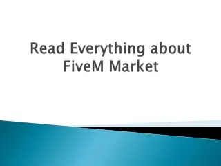 read everything about fivem market