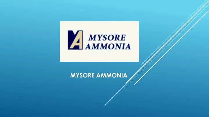 mysore ammonia