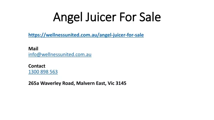 angel juicer for sale