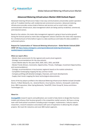 global advanced metering infrastructure market