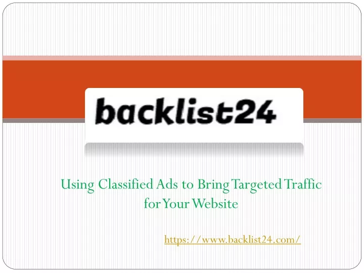 using classified ads to bring targeted traffic