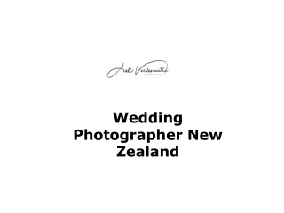 Wedding Photographer New Zealand