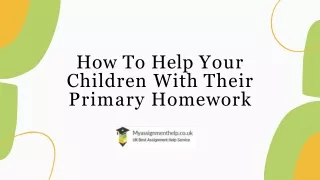 how to help your children with their primary homework