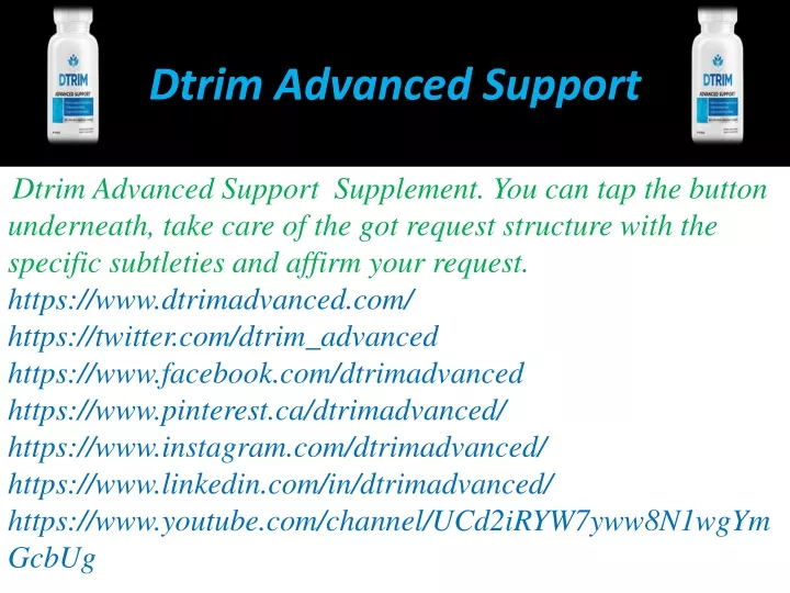 dtrim advanced support