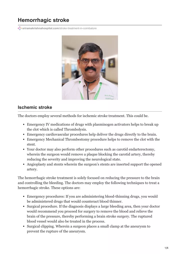 hemorrhagic stroke