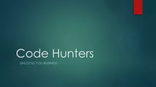 Code Hunters - Web Development and Design