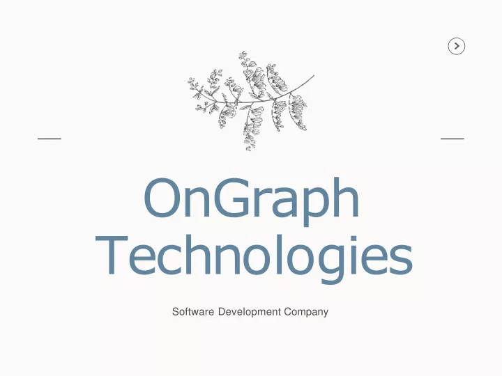 ongraph t e c hn o l o g i e s