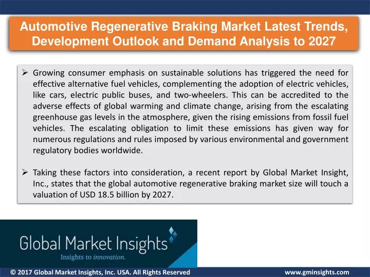 automotive regenerative braking market latest