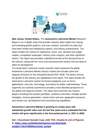 Automotive Lubricants Market