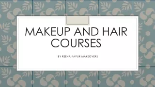 makeup and hair courses ppt