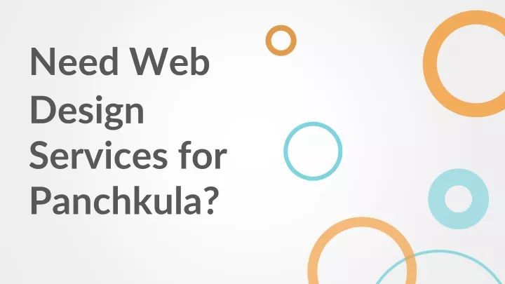 need web design services for panchkula