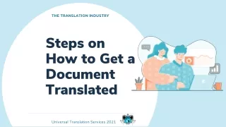 the translation industry