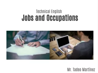 JOBS AND OCCUPATIONS