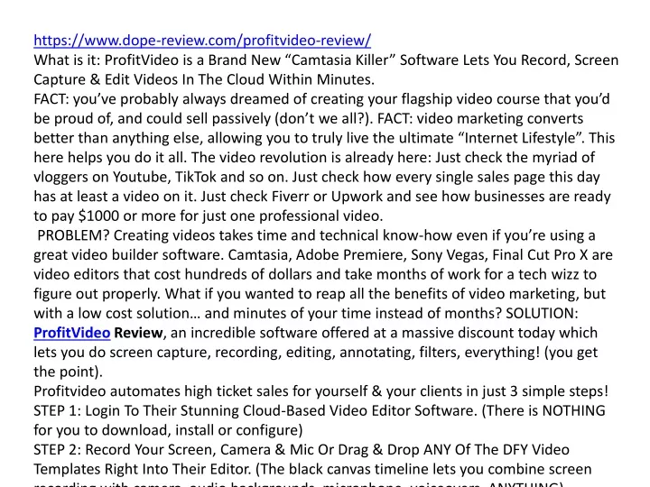 https www dope review com profitvideo review what