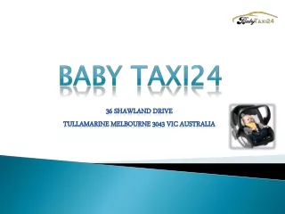 Baby in Taxi Melbourne
