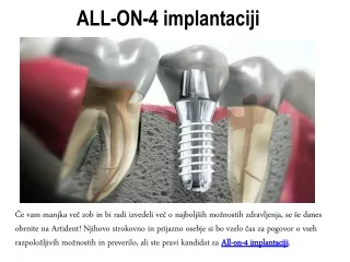 all on 4 implantaciji