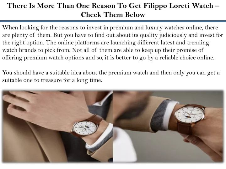 there is more than one reason to get filippo