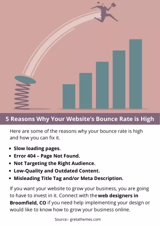 5 Reasons Why Your Website’s Bounce Rate is High