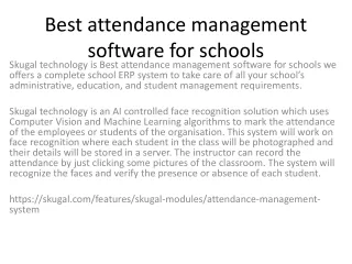 best attendance management software for schools
