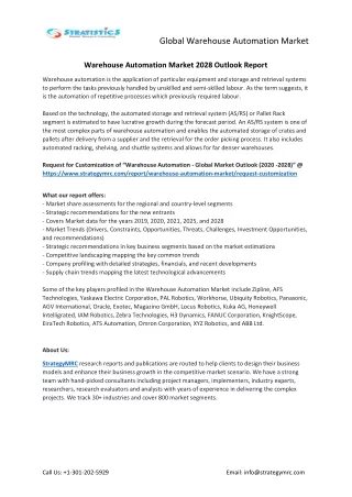 global warehouse automation market