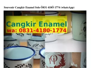 Souvenir Cangkir Enamel Solo O8ᣮl-Կl8O-lᜪᜪԿ{WhatsApp}