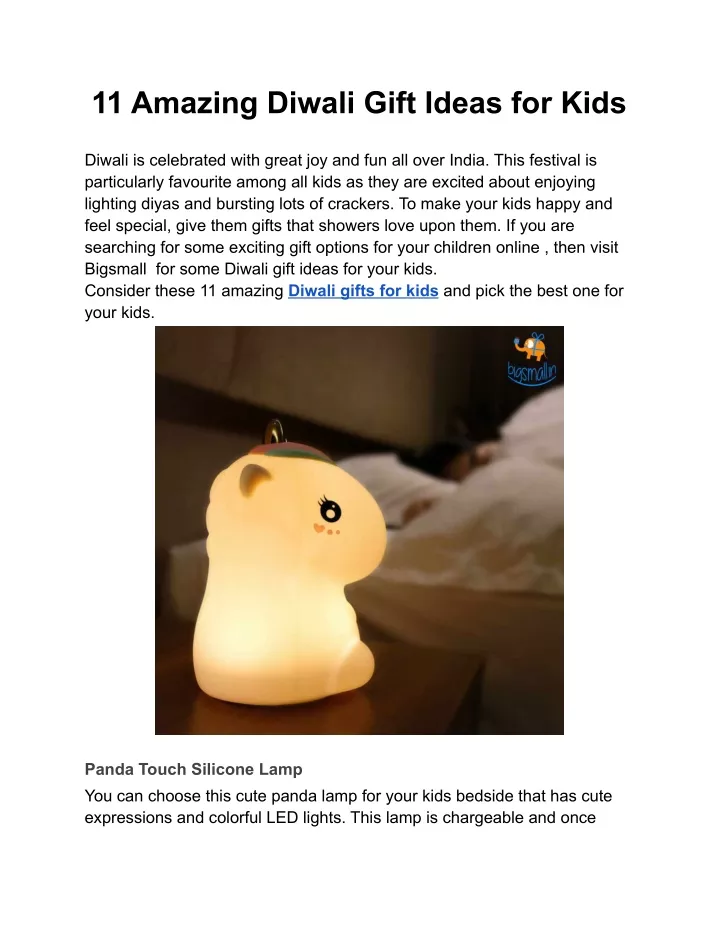 11 amazing diwali gift ideas for kids