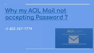 why my aol mail not accepting password