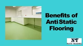 Benefits of Anti-Static Floorings