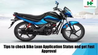 tips to check bike loan application status and get fast approval