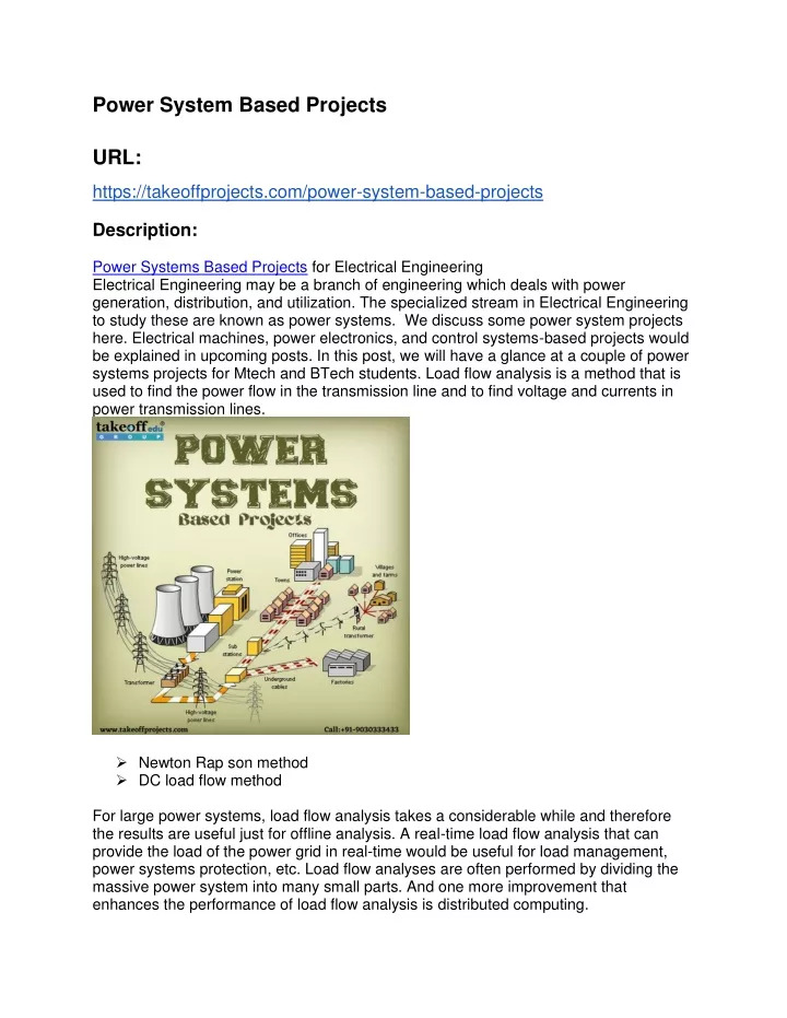 power system based projects