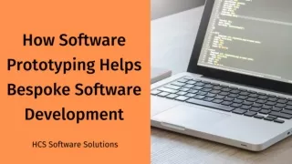 How Software Prototyping Helps Bespoke Software Development