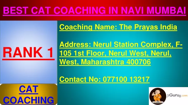 best cat coaching in navi mumbai