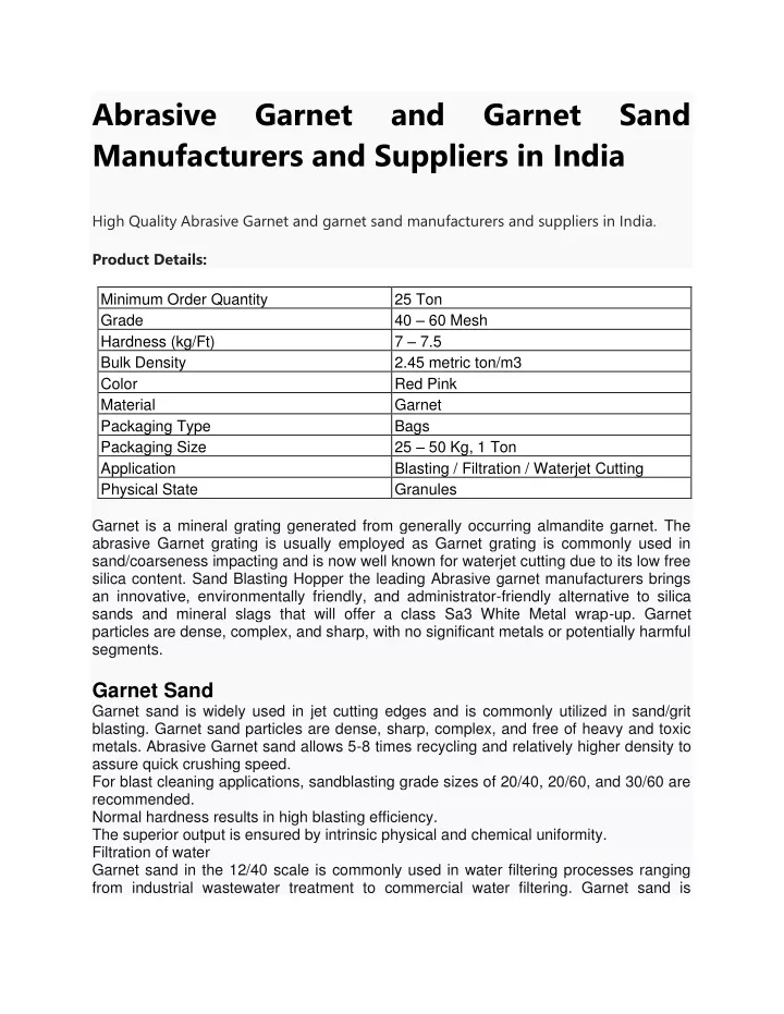 abrasive manufacturers and suppliers in india