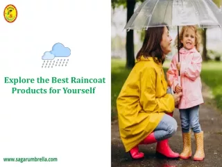 Explore the Best Raincoat Products for Yourself