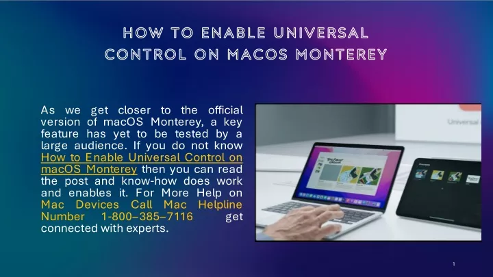 how to enable universal control on macos monterey