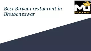 Best Biryani restaurant in Bhubaneswar