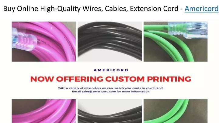 buy online high quality wires cables extension