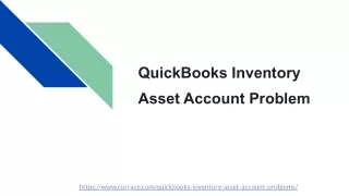 QuickBooks Inventory Asset Account Problems