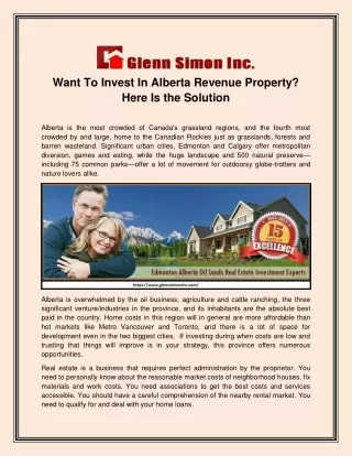 Want To Invest In Alberta Revenue Property Here Is the Solution