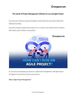 the stands of project management software