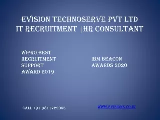 Hiring at evision