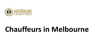c hauffeurs in melbourne