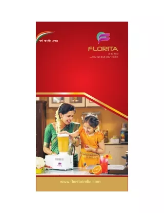 Kitchen & Electrical Appliances Manufacturer- Florita