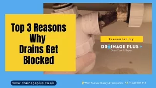 Top 3 Reasons Why Drains Get Blocked