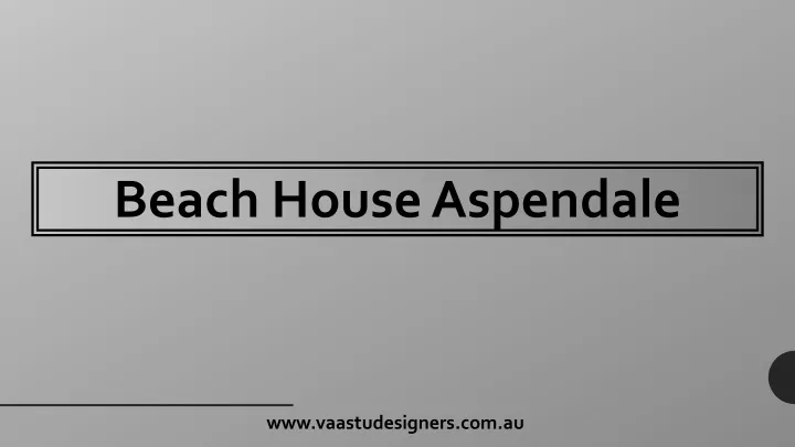 beach house aspendale